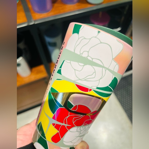Starbucks Artist Alison Bremmer Ceramic Cup Abstract Floral Hot Tumbler New 2024 - Picture 12 of 13